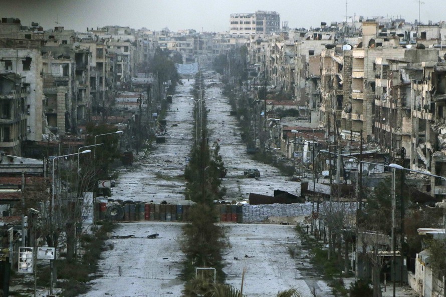 Xung đột tiếp tục tàn phá Syria. Ảnh: AP