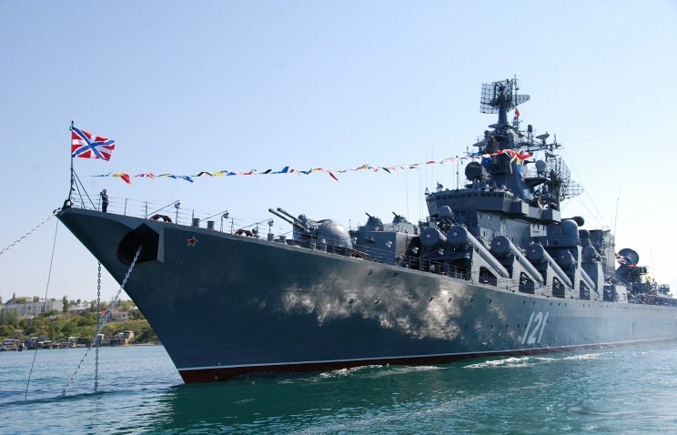 Tuần dương hạm Moskva. Ảnh: RT