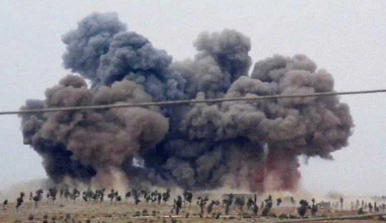 Một tuần, không quân Syria bắn phá 500 mục tiêu khủng bố