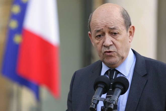 Bộ trưởng Quốc phòng Pháp Jean-Yves Le Drian. Ảnh: AFP 