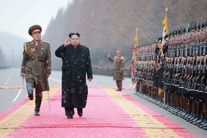 Nhà lãnh đạo CHDCND Triều Tiên khẳng định việc thử bom nhiệt hạch mang tính chất tự vệ. Ảnh: KCNA