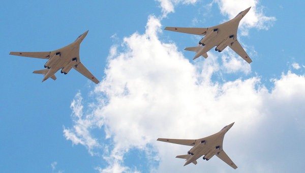 Lực lượng hạt nhân chiến lược Nga củng cố sức mạnh bằng máy bay ném bom tầm xa. Ảnh: RIA Novosti