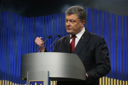Ông Poroshenko tuyên bố sẽ đưa bán đảo Crimea trở về Ukraine. Ảnh: Kommersant