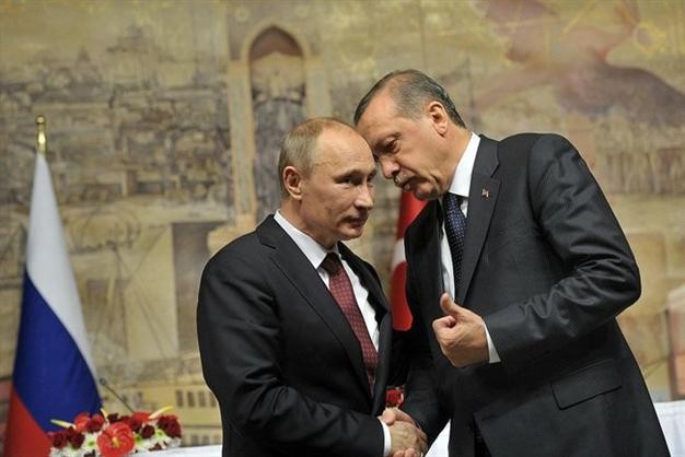 Chưa có cuộc gặp giữa Tổng thống Nga Putin và Tổng thống Thổ Nhĩ Kỳ Erdogan. Ảnh: Hurriyet