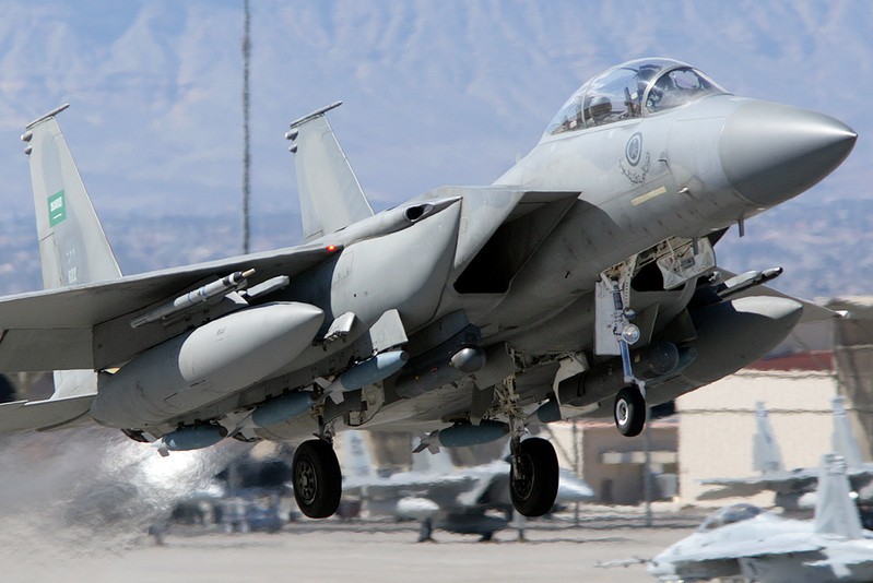 Chiến đấu cơ F-15 của không quân Saudi Arabia. Ảnh: Airforcesreview