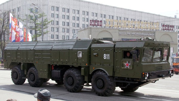 Tổ hợp tên lửa Iskander-M. Ảnh: RIA Novosti