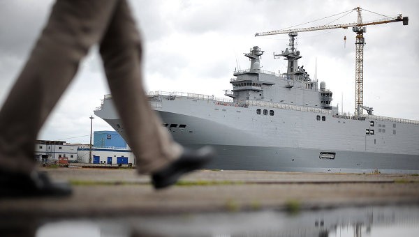 Nga đã đưa các thiết bị điện tử tàu Mistral về nước. Ảnh: AFP