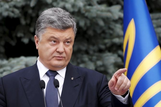 Tổng thống Ukraine Petro Poroshenko. Ảnh: AP