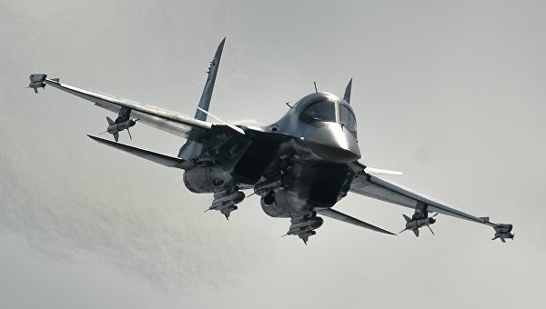 Cường kích - ném bom Su-34. Ảnh: RIA Novosti