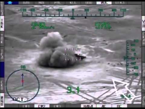 [VIDEO] ‘Thợ săn đêm’ Mi-28N phá hủy xe thiết giáp của IS