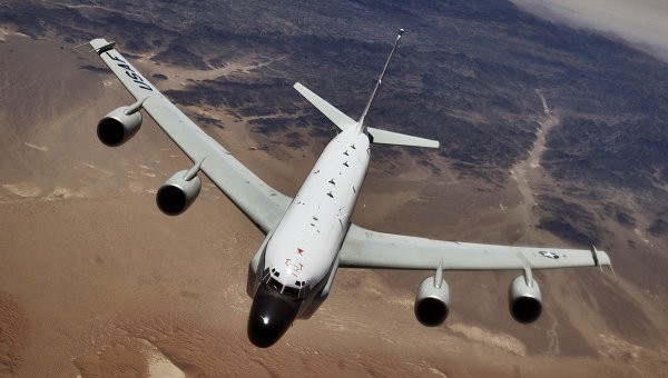 Máy bay do thám RC-135 của không quân Mỹ. Ảnh: US Navy