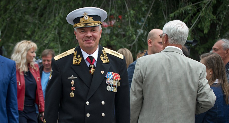 Tư lệnh Hạm đội Biển Đen của Nga, Đô đốc Alexander Vitko. Ảnh: Sputnik 