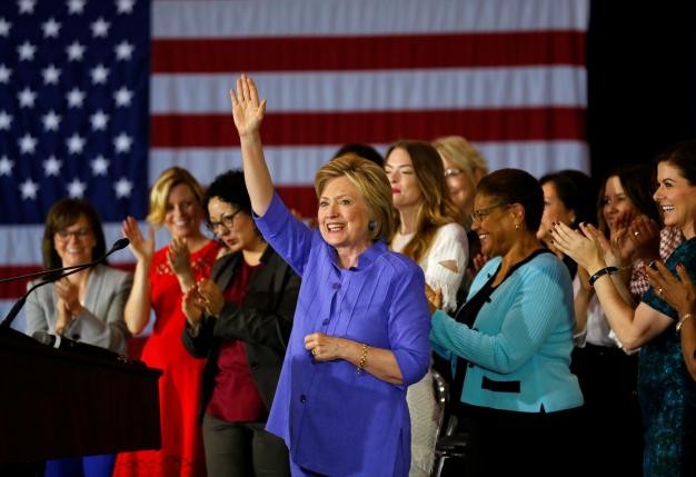 Ứng cử viên Tổng thống Mỹ của đảng Dân chủ Hillary Clinton. Ảnh: Reuters