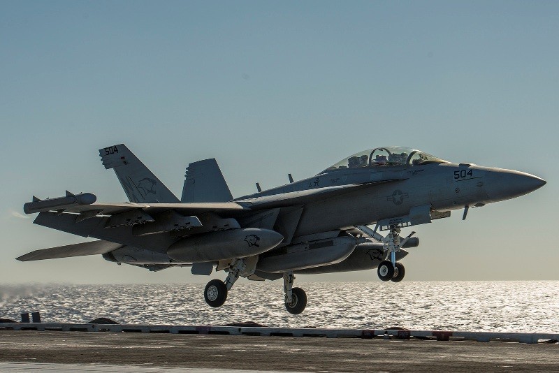 Máy bay tấn công EA-18G Growler. Ảnh: US Navy 