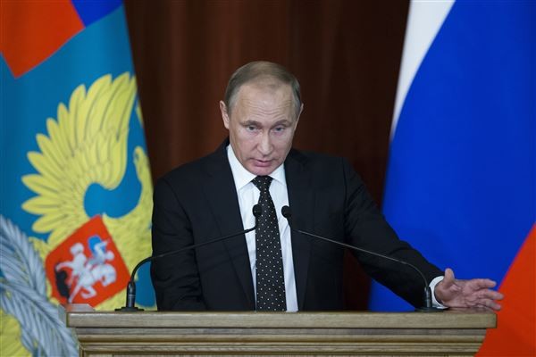 Tổng thống Nga Vladimir Putin hy vọng duy trì mối quan hệ tích cực với Mỹ. Ảnh: AP