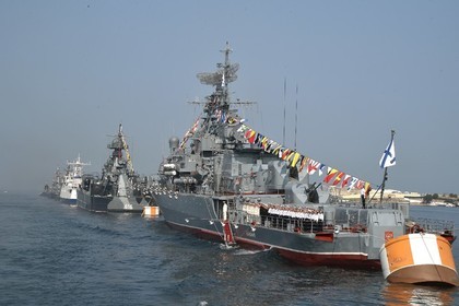 Tàu chiến Nga căn cứ hải quân ở Sevastopol. Ảnh: Kommersant