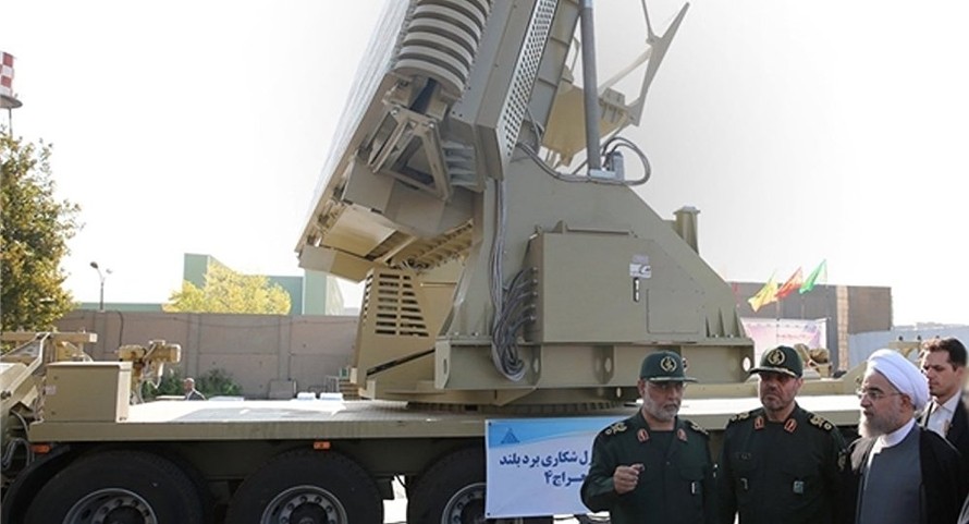 Iran trình làng hệ thống tên lửa Bavar-373. Ảnh: Bộ Quốc phòng Iran