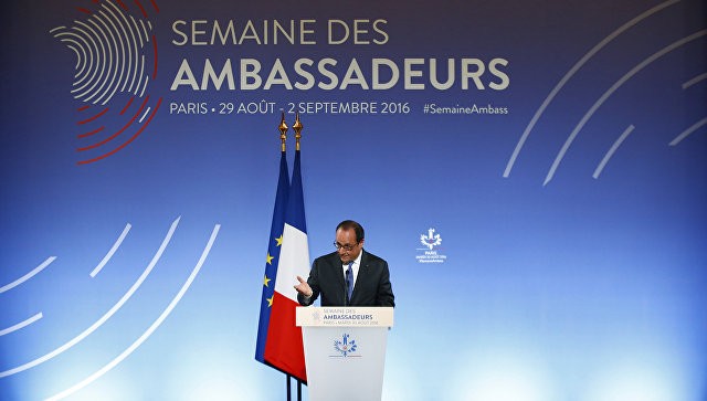 Tổng thống Pháp Hollande ‘lấy làm tiếc’ vì những biện pháp chống Nga. Ảnh: AFP