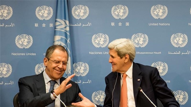 Ngoại trưởng Nga – Mỹ họp bàn chấm dứt nội chiến Syria. Ảnh: Reuters