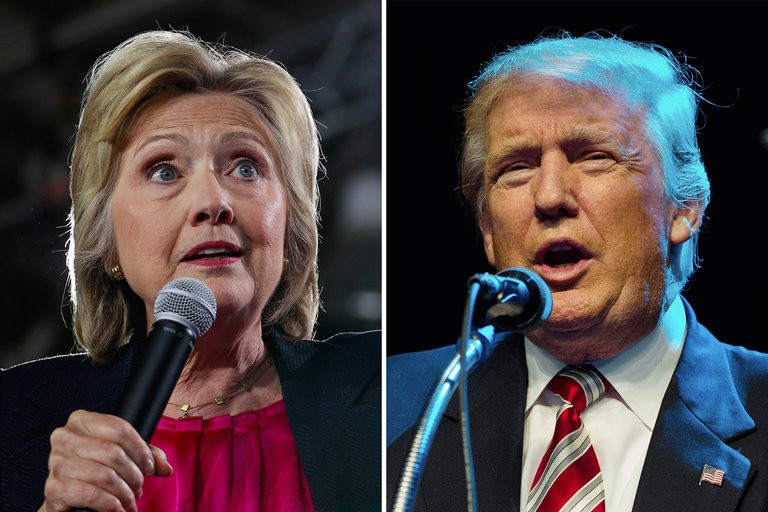 Cử tri Mỹ vẫn lưỡng lự lựa chọn ứng viên Tổng thống giữa bà Clinton và ông Trump. Ảnh: New York Times 