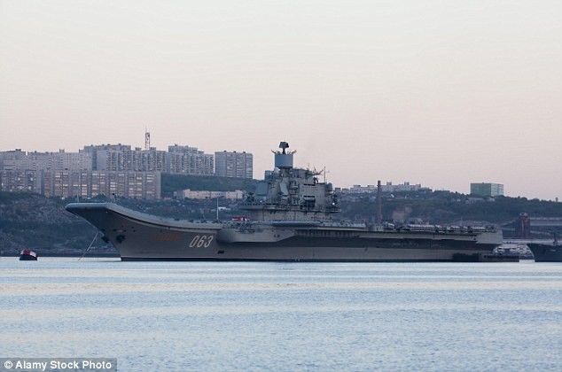 Nga quyết định đưa tàu sân bay Đô đốc Kuznetsov đến Syria. Ảnh: Tass 