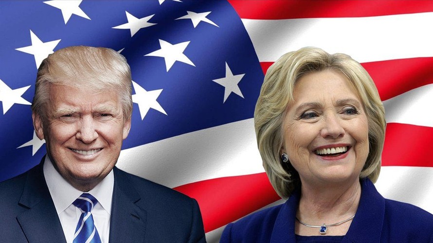 Hai ứng cử viên Tổng thống Mỹ, tỷ phú Donald Trump và cựu Ngoại trưởng Hillary Clinton trước giờ ‘quyết đấu’. Ảnh: AP