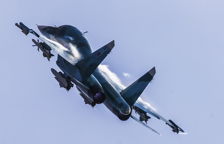 Tiêm kích - ném bom Su-34 của Không quân Nga. Ảnh: Tass