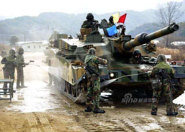 Siêu tăng K-2 Hàn Quốc xuất hiện trên biên giới Triều Tiên