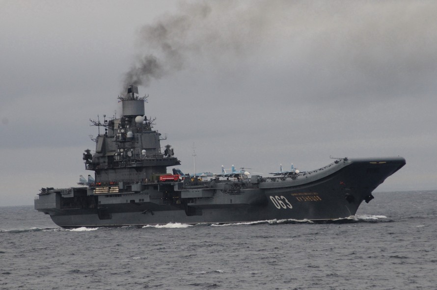 [VIDEO] Hàng không mẫu hạm duy nhất của Nga tham chiến ở Syria