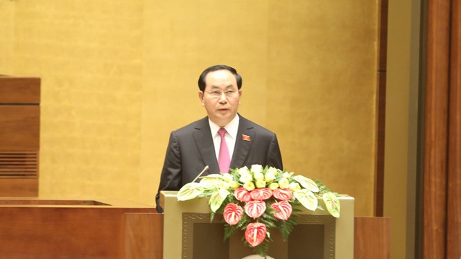 Chủ tịch nước CHXHCN Việt Nam Trần Đại Quang. Ảnh: TNO 