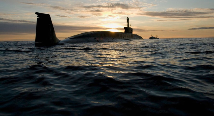 Tàu ngầm hạt nhân chiến lược của Nga. Ảnh: RIA Novosti