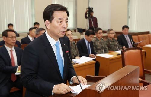 Bộ trưởng Quốc phòng Hàn Quốc Han Min-koo. Ảnh: Yonhap