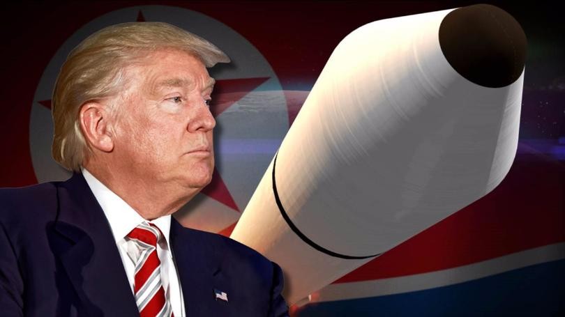 Tổng thống Mỹ Donald Trump bất ngờ dịu giọng với vấn đề hạt nhân Triều Tiên. Ảnh: AP