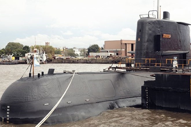 Tàu ngầm ARA San Juan trước khi bị mất tích. Ảnh: Argentina Navy