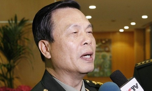 Thái Anh Đĩnh trả lời truyền thông Trung Quốc năm 2012. Ảnh: Xinhua. 