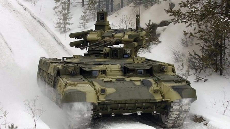 Cận cảnh sức mạnh xe chiến đấu hộ vệ tăng BMPT-72