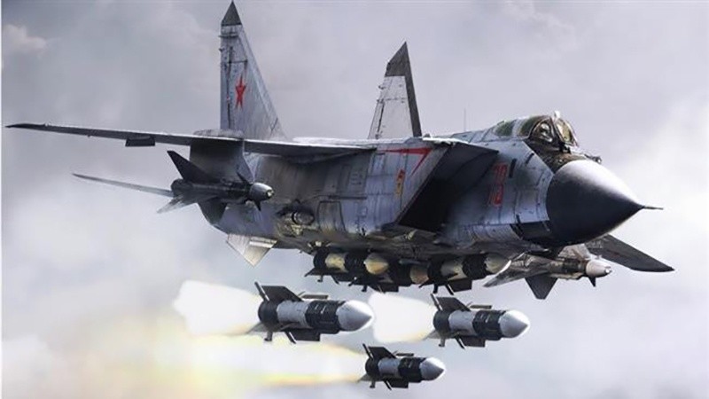 Tiêm kích đánh chặn MiG-31 lừng danh của không quân Nga. Ảnh: RT