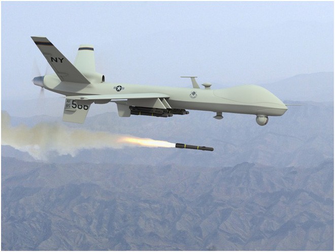 Mỹ thử thành công tên lửa không - đối - không trên UAV MQ-9 Reaper