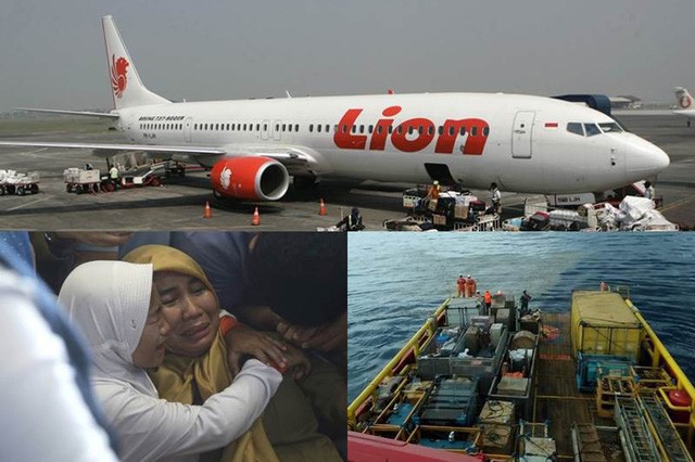 Máy bay Lion Air đã 'chúi mũi' 25 lần trước khi lao xuống biển