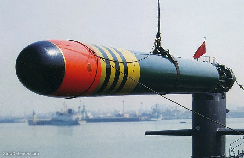 Ngư lôi Yu-6 có đường kính 533mm, có thể tấn công cả tàu ngầm và tàu nổi. Ảnh: Sinodefense