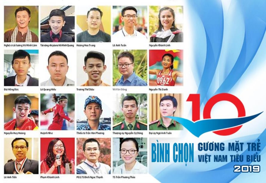 Kích hoạt hệ thống bình chọn Gương mặt trẻ Việt Nam tiêu biểu 2019
