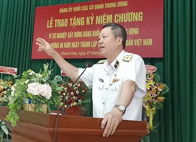 Chuẩn Đô đốc Đặng Minh Hải. Ảnh PV
