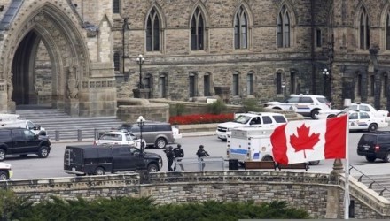 Quang cảnh bên ngoài tòa nhà Quốc hội Canada