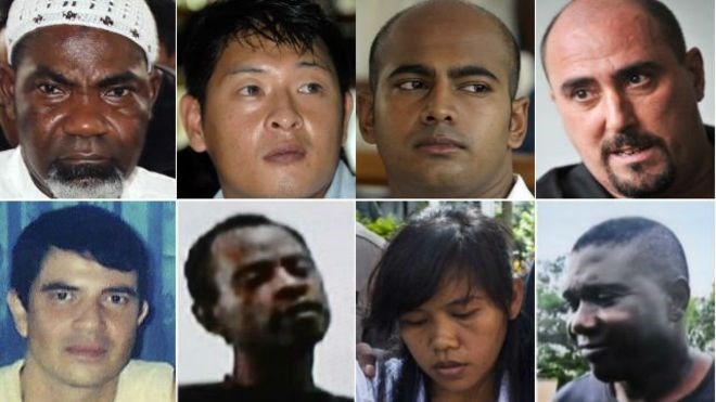 8 tội phạm ma túy bị hành quyết ở Indonesia. Ảnh BBC