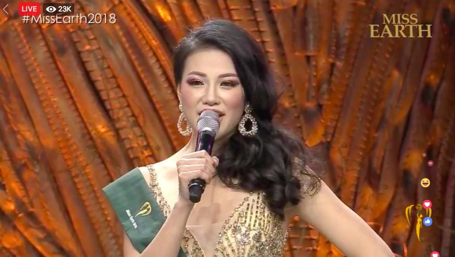 Clip: Phần thi ứng xử của Phương Khánh tại chung kết Miss Earth
