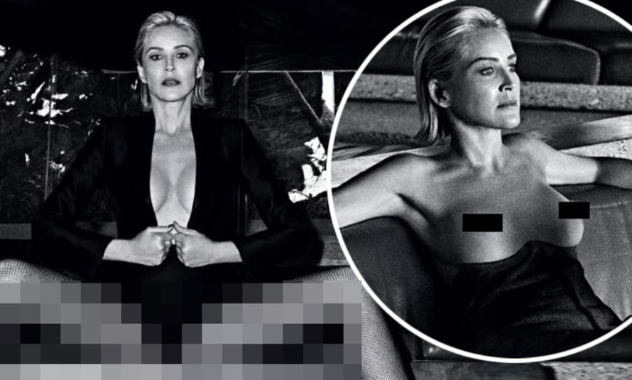 Sharon Stonen bán nude trên Vogue ở tuổi 61, tái hiện nhân vật 'Bản năng gốc'