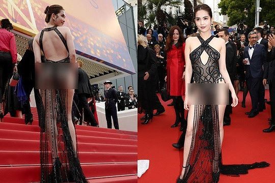 Gần 1 tháng, loạt báo Hàn bất ngờ chỉ trích Ngọc Trinh 'mặc như không' ở Cannes