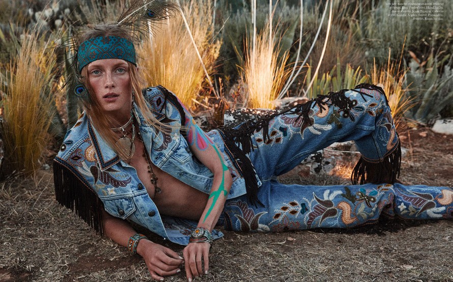 Mỹ nhân Hà Lan 'thả rông' táo bạo, hút ánh nhìn với phong cách hippie 
