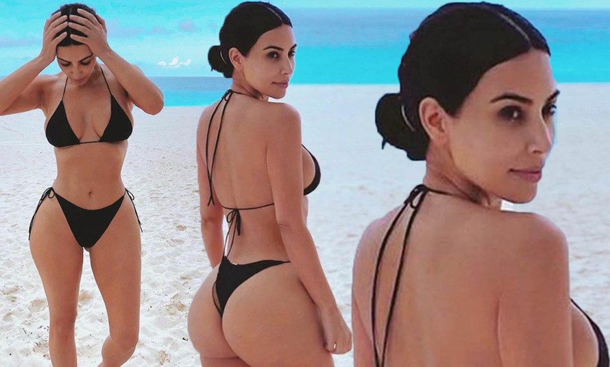 Kim Kardashian tung ảnh bikini bé xíu gây 'bão' mạng xã hội