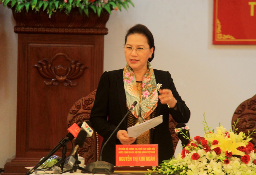 Chủ tịch Quốc hội Nguyễn Thị Kim Ngân làm việc tại Gia Lai